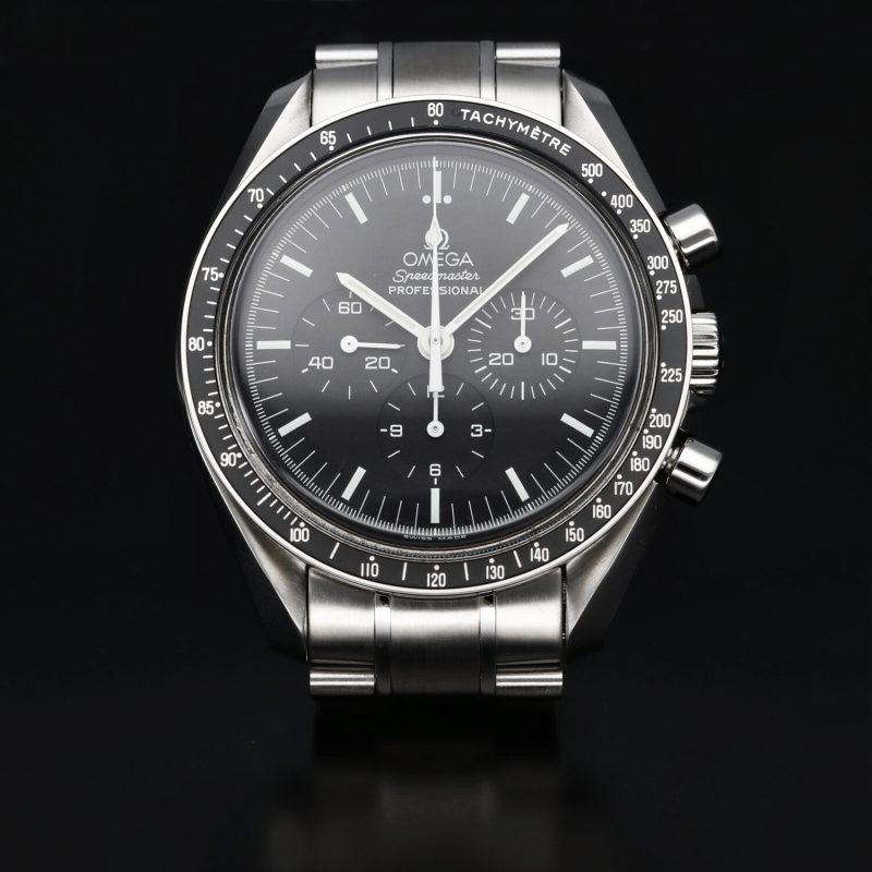 2007 Omega Speedmaster Professional Moonwatch 35705000 con Scatola e Garanzia. Revisionato! - immagine 10