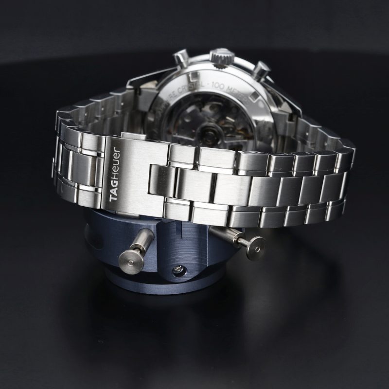 2017 Tag Heuer Carrera CV2017.BA0794 Automatico Acciaio 41mm Quadrante Argento con Scatola e Garanzia - immagine 4