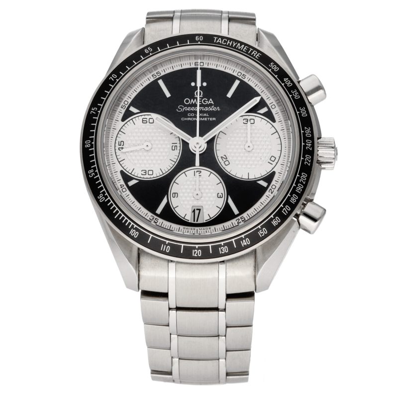 2021 Omega Speedmaster Co-Axial Racing Automatico 32630405001002 con Scatola e Garanzia Originale Condizioni di NOS - immagine 3