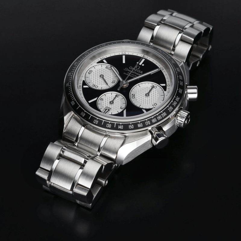 2021 Omega Speedmaster Co-Axial Racing Automatico 32630405001002 con Scatola e Garanzia Originale Condizioni di NOS - immagine 9