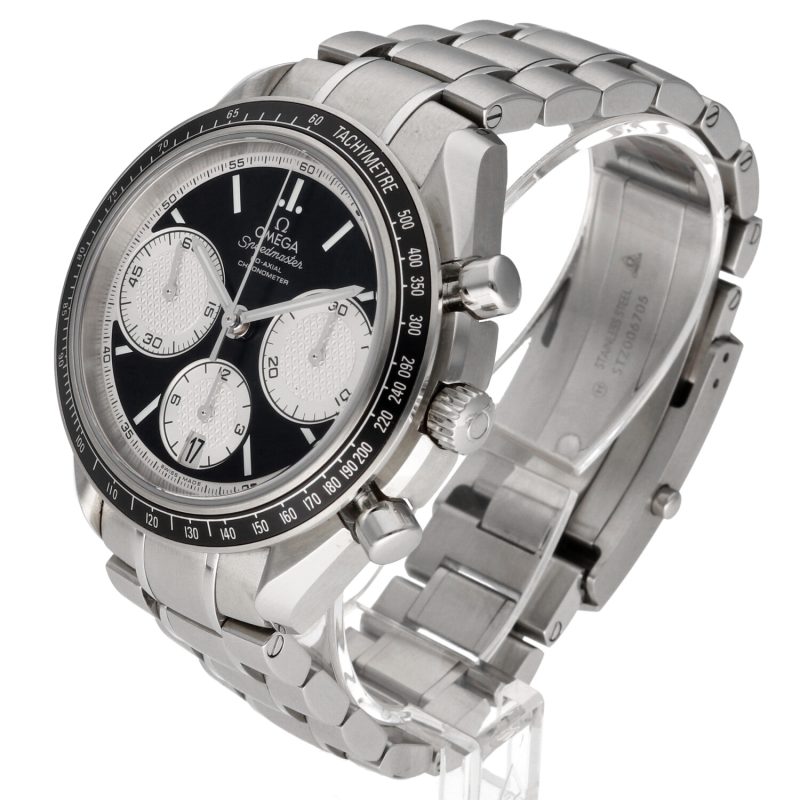 2021 Omega Speedmaster Co-Axial Racing Automatico 32630405001002 con Scatola e Garanzia Originale Condizioni di NOS - immagine 2