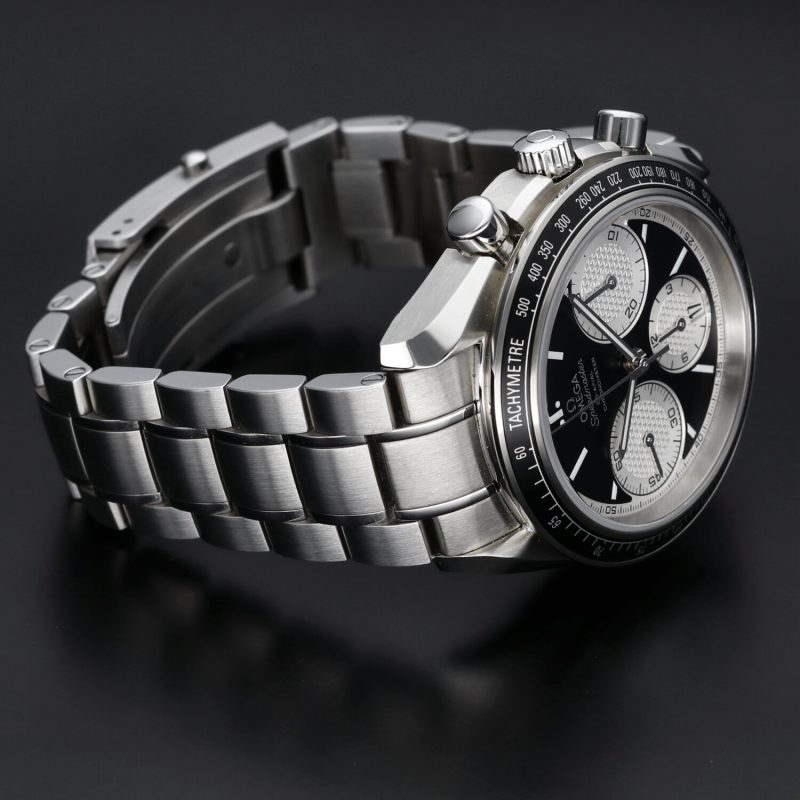 2021 Omega Speedmaster Co-Axial Racing Automatico 32630405001002 con Scatola e Garanzia Originale Condizioni di NOS - immagine 11