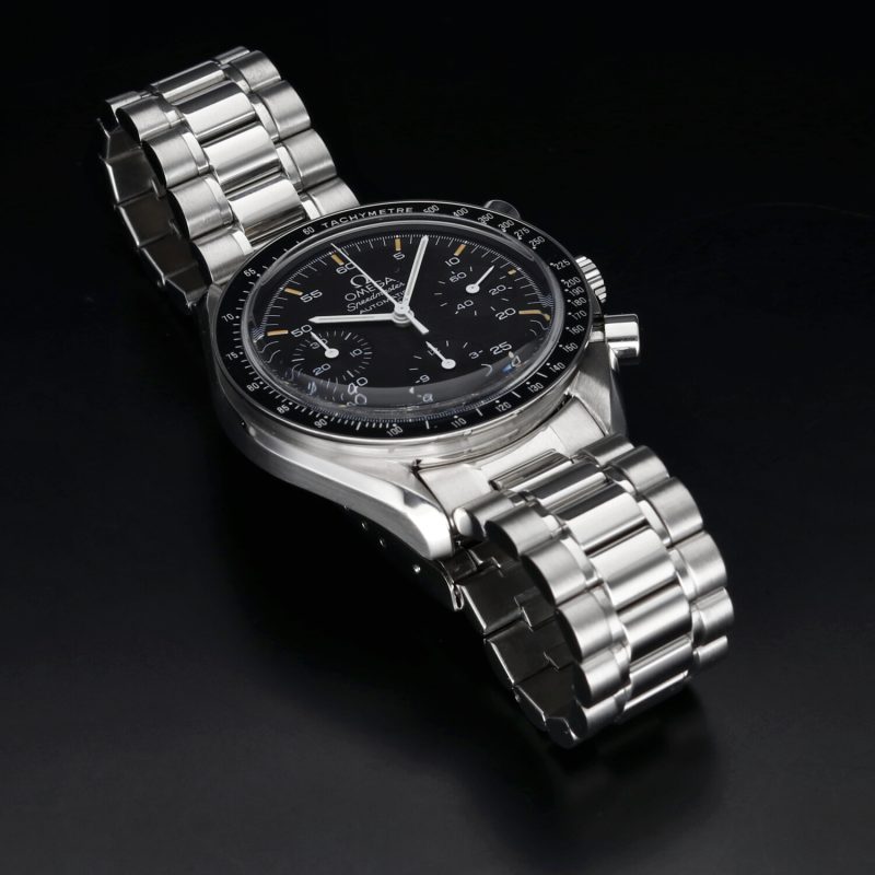 1997 Omega Speedmaster Automatic Reduced 35105000 BLK Tritium Dial with Warm Creamy Markers Original Box & Card - Serviced! - Image 5