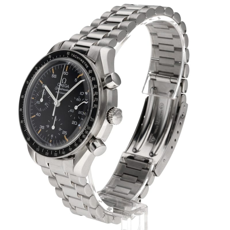 1997 Omega Speedmaster Automatic Reduced 35105000 BLK Tritium Dial with Warm Creamy Markers Original Box & Card - Serviced! - Image 2