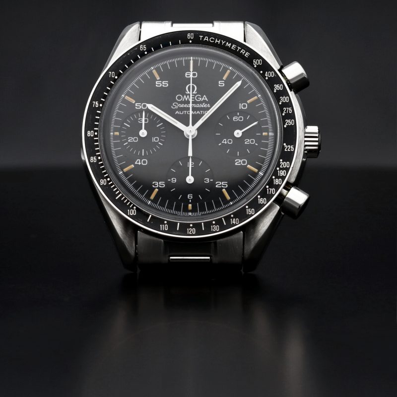 1997 Omega Speedmaster Automatic Reduced 35105000 BLK Tritium Dial with Warm Creamy Markers Original Box & Card - Serviced! - Image 11