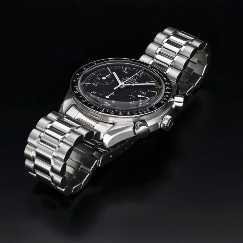 1997 Omega Speedmaster Automatic Reduced 35105000 BLK Tritium Dial with Warm Creamy Markers Original Box & Card - Serviced! - Image 6