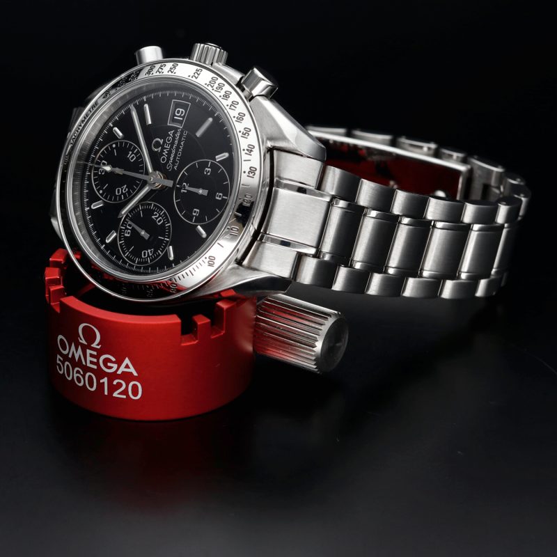 1998 Omega Speedmaster Date Automatic 35135000 Overhauled by Omega Authorized Service Center - Image 5