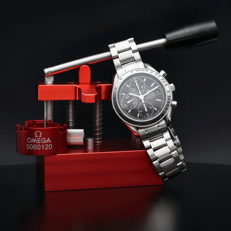 1998 Omega Speedmaster Date Automatic 35135000 Overhauled by Omega Authorized Service Center - Image 7