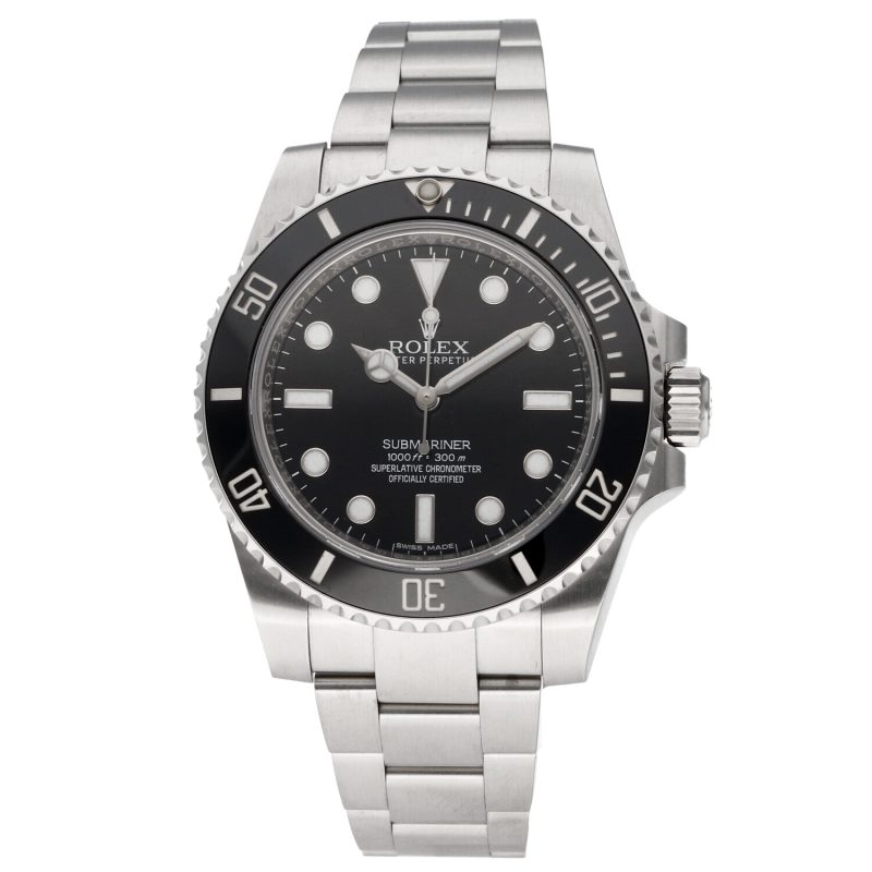 2017 Rolex Submariner No-Date 114060 Automatic SS 40mm BLK Ceramic Bezel with Box & Card - Image 3