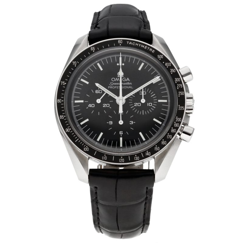 2021 Omega Speedmaster Professional Moonwatch 31133423001001 Cinturino in Pelle con Scatola e Garanzia Originale - immagine 3