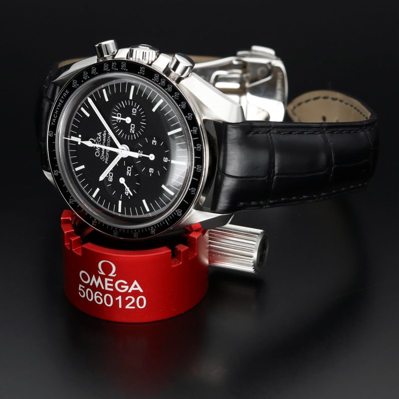 2021 Omega Speedmaster Professional Moonwatch 31133423001001 Cinturino in Pelle con Scatola e Garanzia Originale - immagine 8
