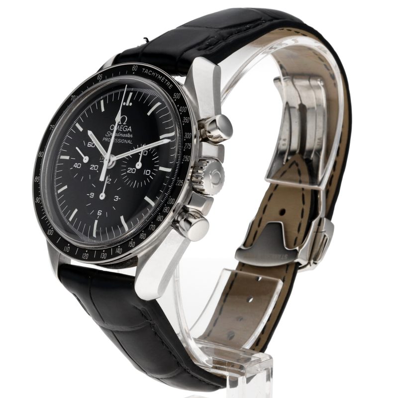2021 Omega Speedmaster Professional Moonwatch 31133423001001 Cinturino in Pelle con Scatola e Garanzia Originale - immagine 2