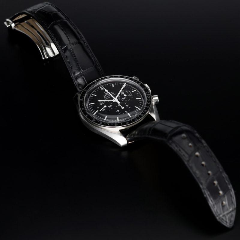 2021 Omega Speedmaster Professional Moonwatch 31133423001001 Cinturino in Pelle con Scatola e Garanzia Originale - immagine 10