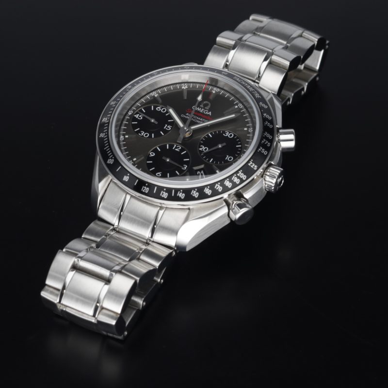 2021 Omega Speedmaster Date Chronometer 32330404006001 Acciaio 40mm Quadrante Grigio con Scatola e Granzia - immagine 12