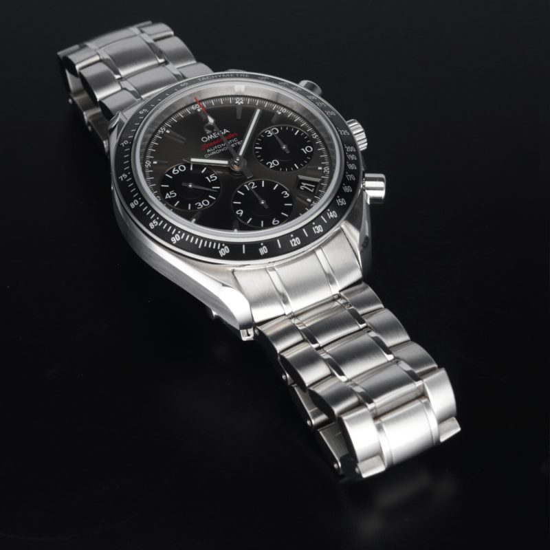 2021 Omega Speedmaster Date Chronometer 32330404006001 Acciaio 40mm Quadrante Grigio con Scatola e Granzia - immagine 11