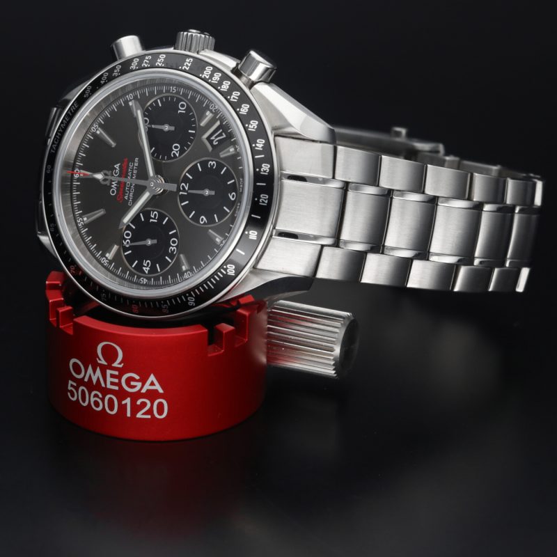 2021 Omega Speedmaster Date Chronometer 32330404006001 Acciaio 40mm Quadrante Grigio con Scatola e Granzia - immagine 7