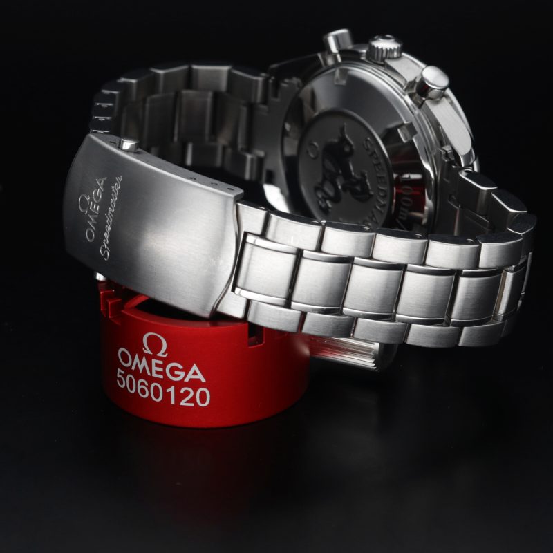 2021 Omega Speedmaster Date Chronometer 32330404006001 Acciaio 40mm Quadrante Grigio con Scatola e Granzia - immagine 8