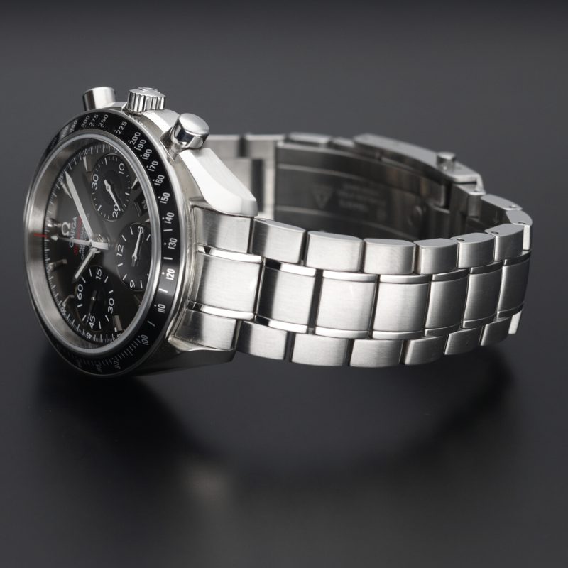 2021 Omega Speedmaster Date Chronometer 32330404006001 Acciaio 40mm Quadrante Grigio con Scatola e Granzia - immagine 13