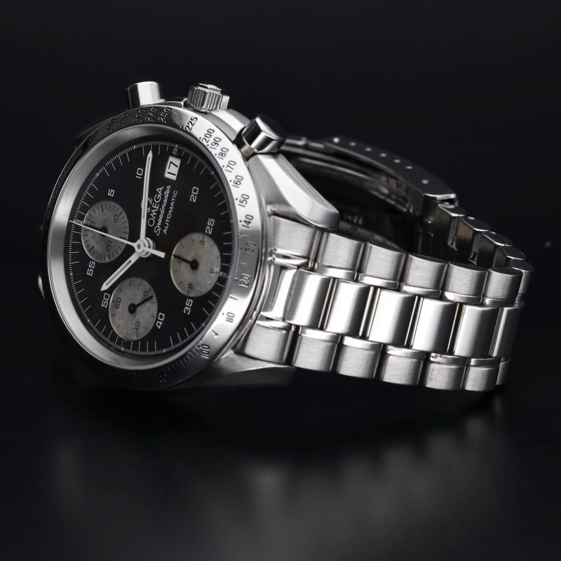 1993 Omega Speedmaster Date 35115000 SS Automatic 39mm BLK Panda Dial - Overhauled by Omega Authorized Service Center - Image 12