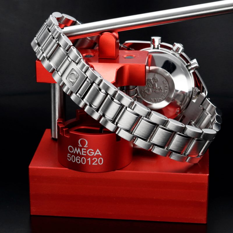 2004 Omega Speedmaster Data Reduced 35133000 Automatico Acciaio 39mm Quadrante Argento con Scatola e Garanzia Originale Revisionato Omega - immagine 6