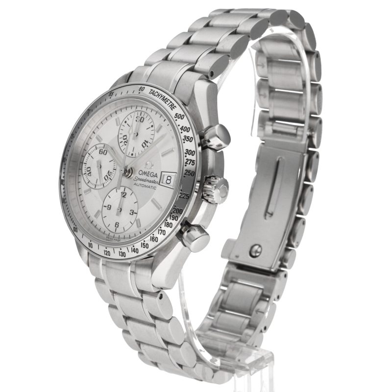 2004 Omega Speedmaster Data Reduced 35133000 Automatico Acciaio 39mm Quadrante Argento con Scatola e Garanzia Originale Revisionato Omega - immagine 2