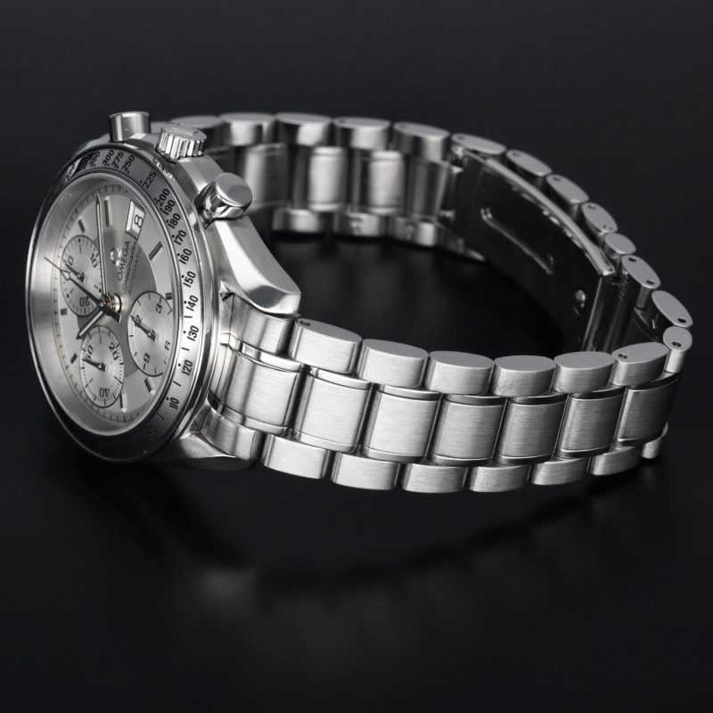 2004 Omega Speedmaster Data Reduced 35133000 Automatico Acciaio 39mm Quadrante Argento con Scatola e Garanzia Originale Revisionato Omega - immagine 10