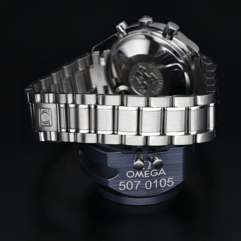 1998 Omega Speedmaster Day Date 35238000 Automatic SS 39mm Blue Dial - Just Overhauled by Omega Authorized Service Center! - Image 11