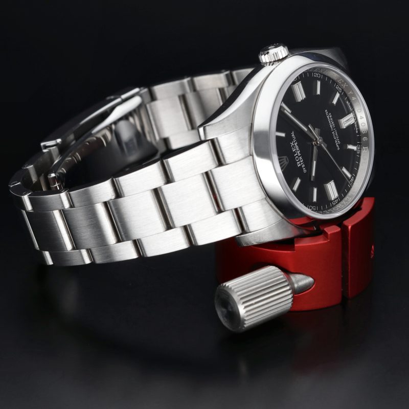 2020 Rolex Oyster Perpetual 116000 Automatic SS 36mm BLK Stick Dial with Rolex Box and Card - Image 9