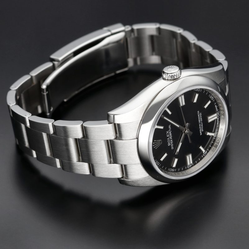 2020 Rolex Oyster Perpetual 116000 Automatic SS 36mm BLK Stick Dial with Rolex Box and Card - Image 12