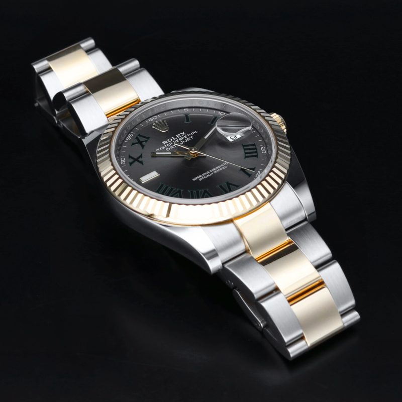 2019 Rolex Datejust 126333 Oro & Acciaio 41mm Quadrante "Wimbledon" con Scatola e Garanzia Originale - immagine 11