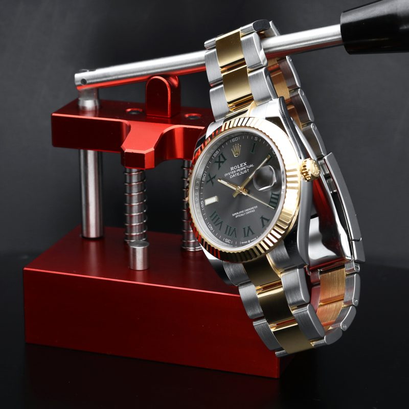 2019 Rolex Datejust 126333 Oro & Acciaio 41mm Quadrante "Wimbledon" con Scatola e Garanzia Originale - immagine 6