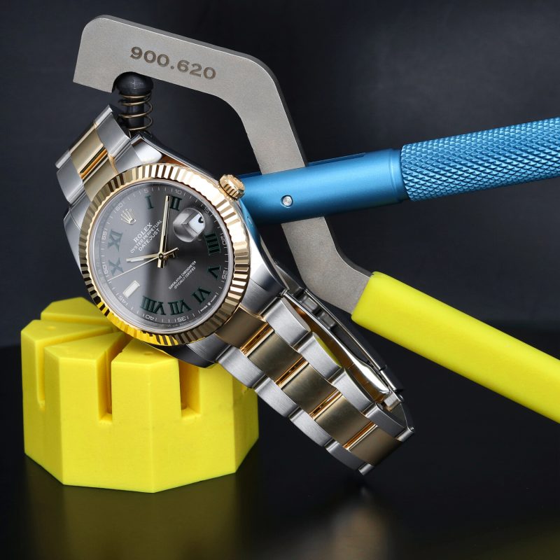 2019 Rolex Datejust 126333 Oro & Acciaio 41mm Quadrante "Wimbledon" con Scatola e Garanzia Originale - immagine 4