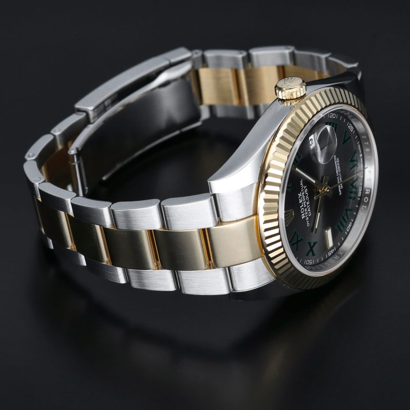 2019 Rolex Datejust 126333 Oro & Acciaio 41mm Quadrante "Wimbledon" con Scatola e Garanzia Originale - immagine 12