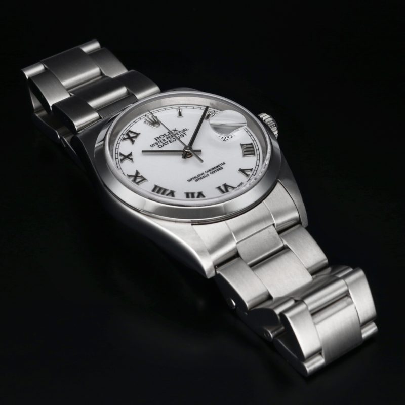 2001 Rolex DateJust 16200 SS 36mm White Roman Dial with Box & Papers - Serviced - Image 8