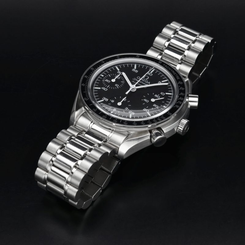 1998 Omega Speedmaster Reduced 35105000 SS Automatic 39mm BLK Dial - Watch Only - Serviced! - Image 9