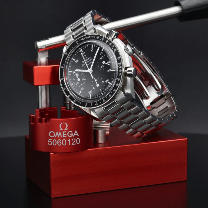 1998 Omega Speedmaster Reduced 35105000 SS Automatic 39mm BLK Dial - Watch Only - Serviced! - Image 3