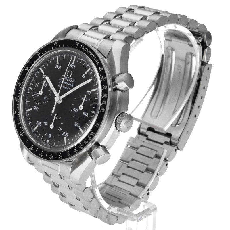 1998 Omega Speedmaster Reduced 35105000 SS Automatic 39mm BLK Dial - Watch Only - Serviced! - Image 2