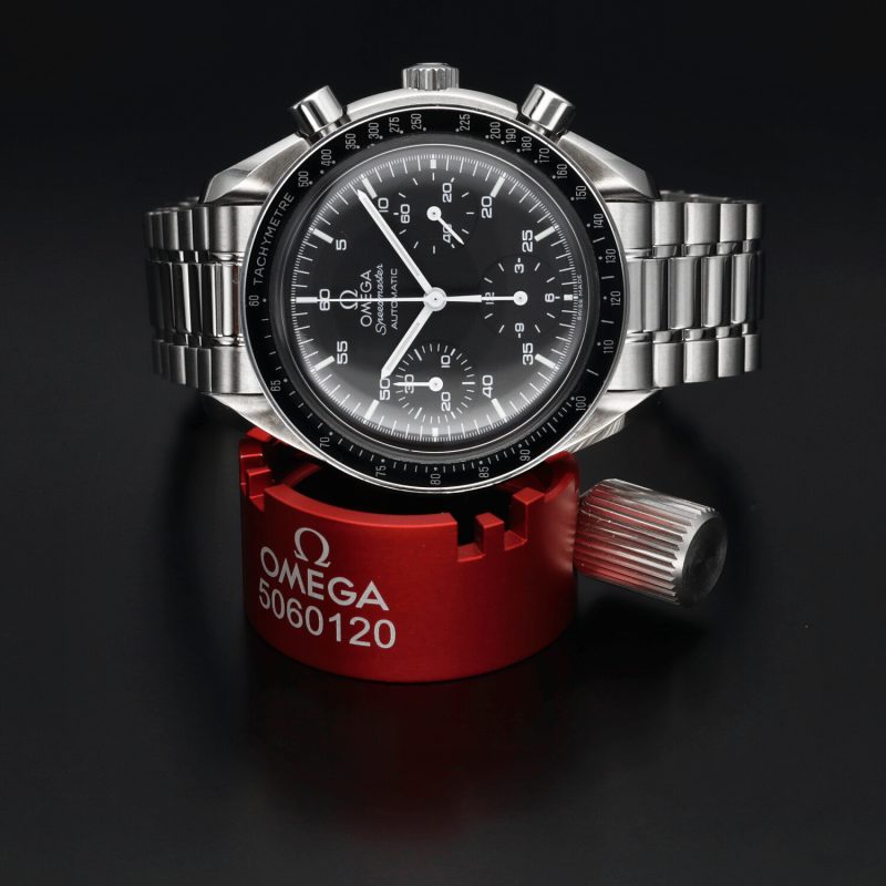 1998 Omega Speedmaster Reduced 35105000 SS Automatic 39mm BLK Dial - Watch Only - Serviced! - Image 6