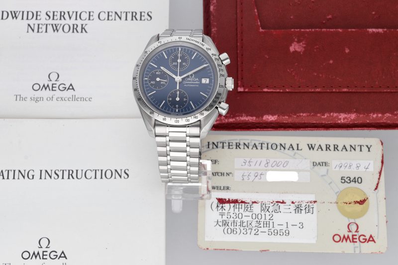 1998 Omega Speedmaster Date 35118000 with Original Papers - Serviced by Omega Authorized Service Center! - Image 13