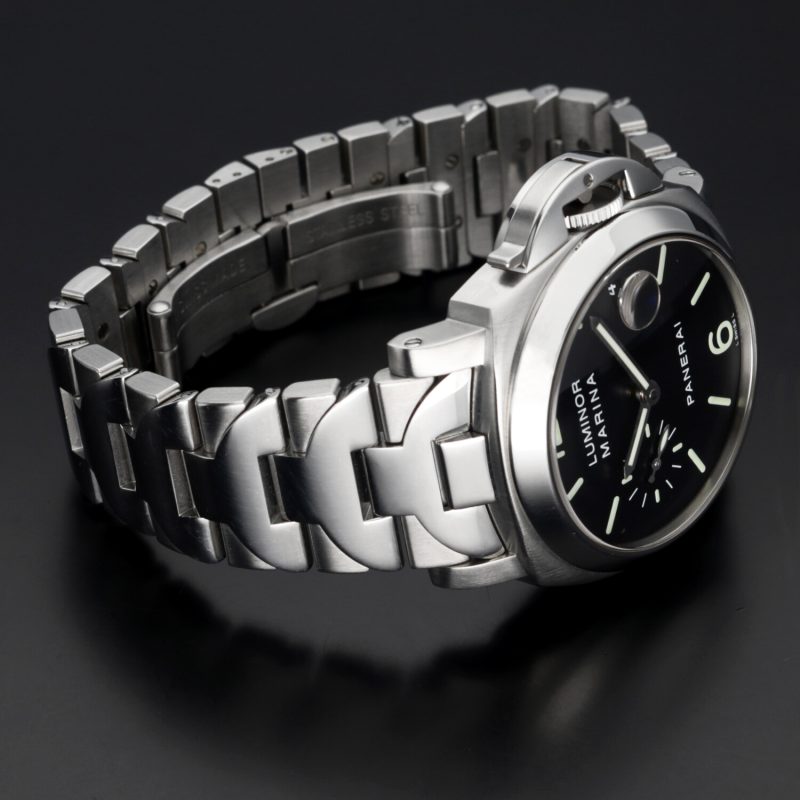 2004 Panerai Luminor Marina PAM00050 Acciaio Automatico 40mm con Scatola e Garanzia - immagine 11