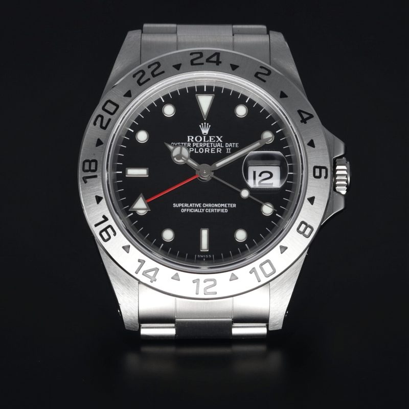 1999 Rolex Explorer II 16570 Quadrante Nero “Swiss Only” con Garanzia Originale e Rolex Service Card - immagine 9