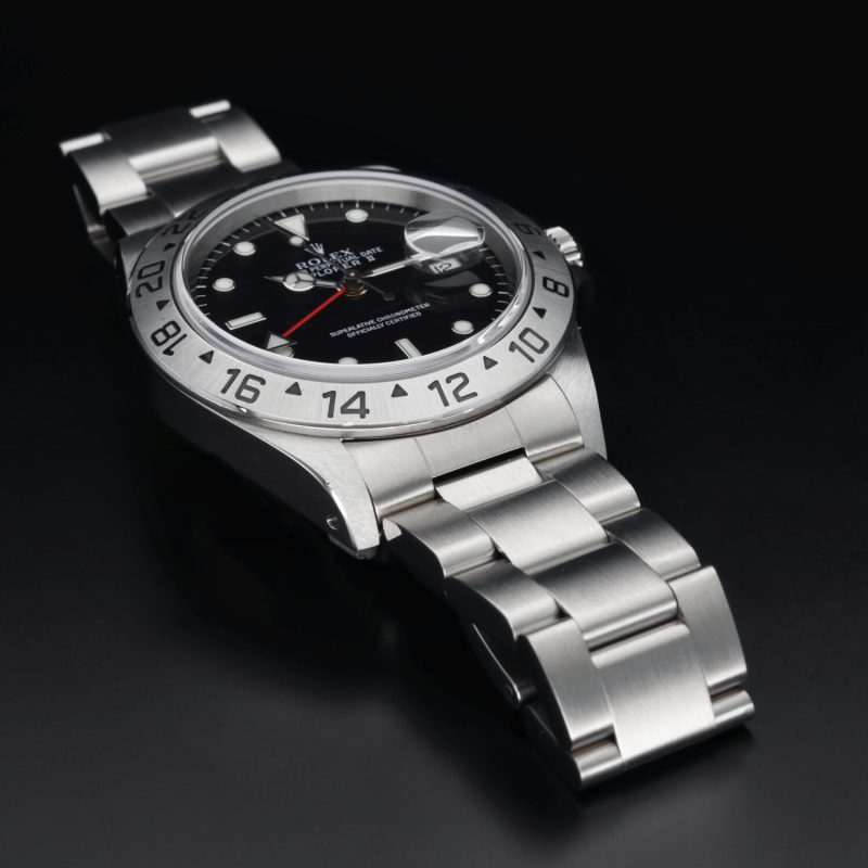 1999 Rolex Explorer II 16570 Quadrante Nero “Swiss Only” con Garanzia Originale e Rolex Service Card - immagine 8