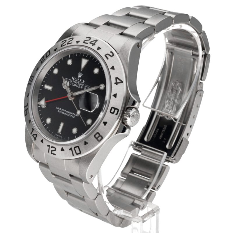 1999 Rolex Explorer II 16570 Quadrante Nero “Swiss Only” con Garanzia Originale e Rolex Service Card - immagine 2