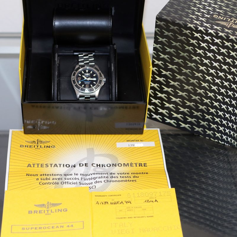 2015 ca. Breitling SuperOcean 44 ref. A1739102 con Scatola e Garanzia - Revisionato Presso Centro Assistenza Autorizzato Breitling - immagine 14