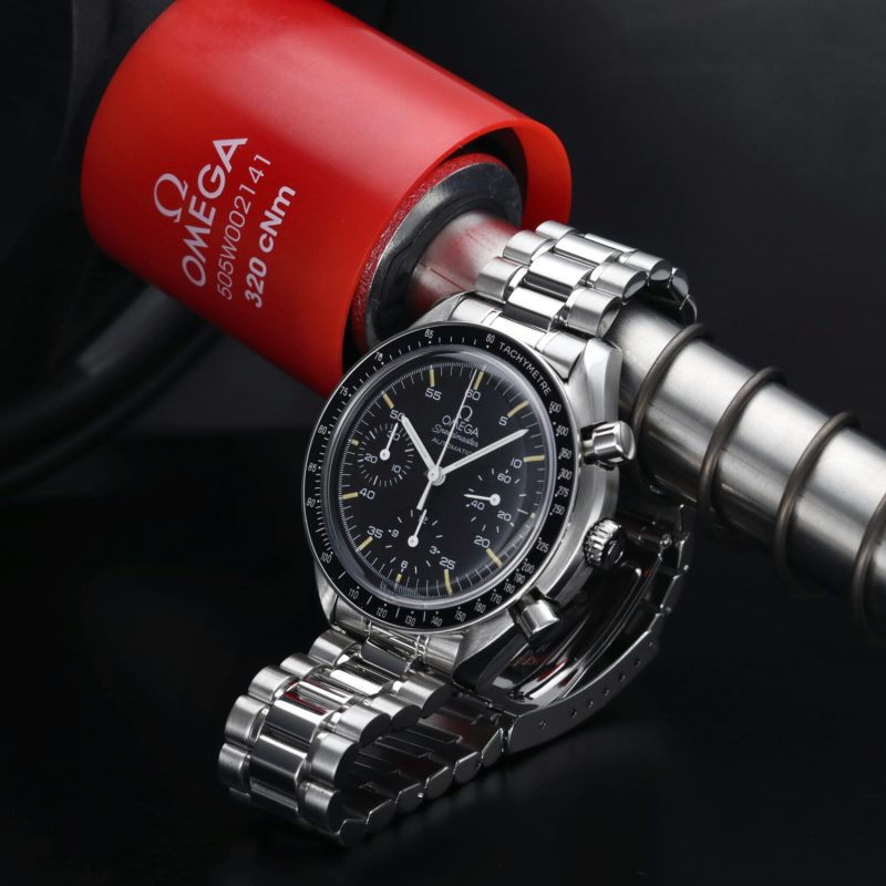 1998 Omega Speedmaster Reduced 35105000 BLK Dial with Warm Creamy Markers - Overhauled by Omega Authorized Service Center! - Image 4