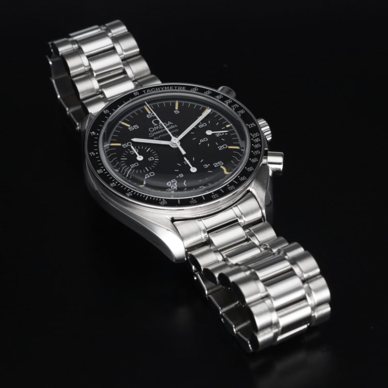 1998 Omega Speedmaster Reduced 35105000 BLK Dial with Warm Creamy Markers - Overhauled by Omega Authorized Service Center! - Image 9