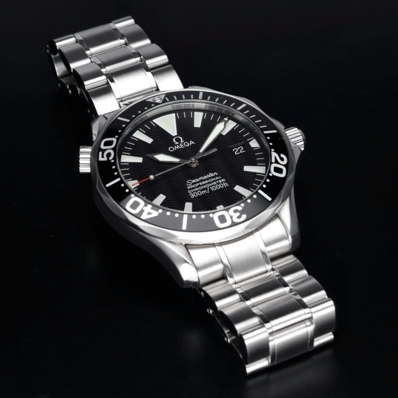 2007 Omega Seamaster Diver 300M Chronometer 22545000 Automatico 41mm Quadrante Nero Onde - Scatola e Garanzia - immagine 6