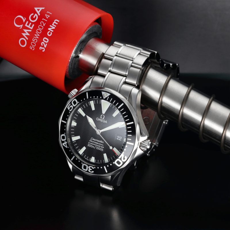 2007 Omega Seamaster Diver 300M Chronometer 22545000 Automatico 41mm Quadrante Nero Onde - Scatola e Garanzia - immagine 4