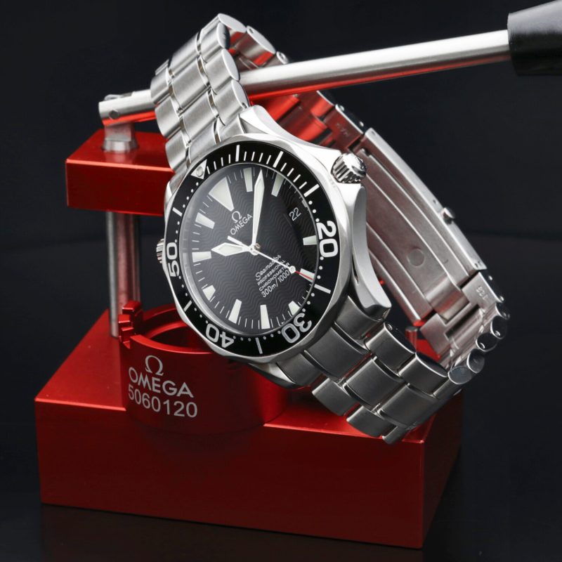 2007 Omega Seamaster Diver 300M Chronometer 22545000 Automatico 41mm Quadrante Nero Onde - Scatola e Garanzia - immagine 8