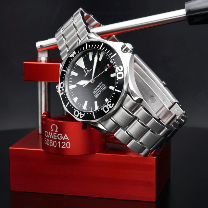2007 Omega Seamaster Diver 300M Chronometer 22545000 Automatico 41mm Quadrante Nero Onde - Scatola e Garanzia - immagine 14